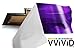 VViViD Auto Emblem Vinyl Wrap, Purple Chrome, Compatible with Chevy Bowtie Logo, 11.8 Inches x 4 Inches Sheets (x2)
