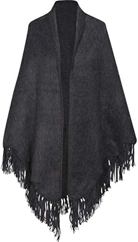 Peruvian Channel Stunning Women's Alpaca Wool Blend Poncho