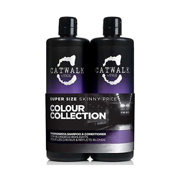 Catwalk-by-Tigi-Fashionista-Purple-Shampoo-and-Conditioner-for-Blonde-Hair-2-x-750-ml Catwalk by TIGI Fashionista Purple Shampoo and Conditioner for Blonde Hair, 2x750ml