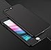 PHEZEN iPhone 7 Case,iPhone 8 Case, 3 in 1 Shockproof Full Body Coverage Protection Soft TPU Silicone Rubber Case with Tempered Glass Screen Protector for iPhone 7/iPhone 8, Black