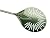 Small Perforated Turning Peel Stainless Steel 8 Inch Head 47 Inch Handle