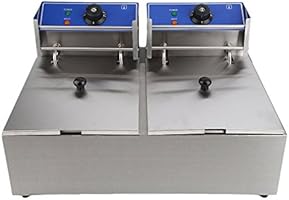 blackpoolal freidora eléctrica grande con 2 senos freidora ...