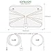 TV antenna, Advanced 50-100 Miles Range Digital HDTV Antenna with Detachable Amplifier-Super thin for 0.02” Satellite TV Antenna(With UL Certificate)