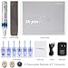 Dr. Pen Ultima A6 Professional Microneedling Pen Wireless Electric Skin Repair Tools with 4xNano, 1x12-Pin, 1x36-Pin Replacement Cartridges