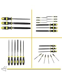 JinFeng   Juego de limas para agujas (acero de carbono, herramientas de metal a mano)