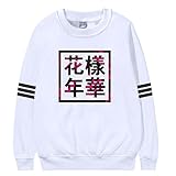 KPOP BTS In The Mood For Love Bangtan Boys JIN SUGA JIMIN pullover Sweatershirt,Large,V-95 White