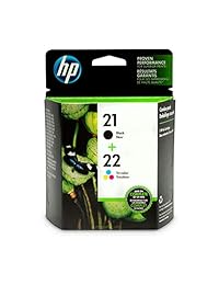 Combo de cartuchos de tinta HP 21 22, HP C9509FN Paquete de 1