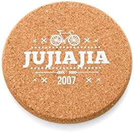 Haga cork coasters round Thickened cork coasters kitchen pan insulation mats anti - hot non - slip meal mats (As photos 8)