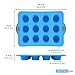 Crystal Bake SteelRim Silicone Muffin & Cupcake Baking Pan - 12 Cup - Blue