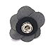 Hansicod Men's Lapel Flower Handmade Boutonniere Pin for Suit (Dark Grey)