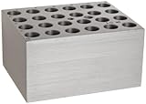 Benchmark Scientific BSW1500 Aluminum Dry Bath Heating Block for Digital Dry Bath Incubator, 24 x 1.5mL Centrifuge Tubes Capacity