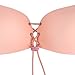 Aedo Push Up Strapless Self Adhesive Reusable Padded Invisible Bra (Cup C, Angel Push Up Goddesses Pink)
