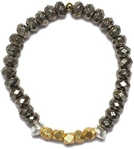 Stud Party Bracelet in Pyrite