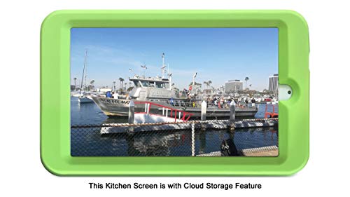Kitchen Display, 8" HD IPS screen, Refrigerator Stuck Design, Pre-installed Recipes, Top Cooking Sites, Cloud Album, Kitchen Entertainment, Internet Radio & Music, Online Grocery