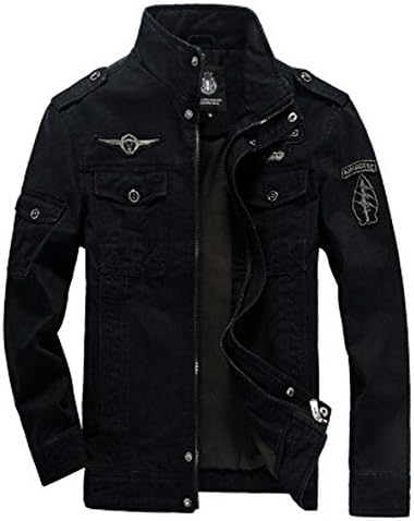 Men's Military Style Air Force Jacket Military Coat Tops