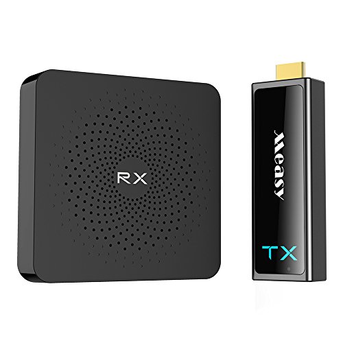 W2H Mini 2 60G Wireless HDMI Transmitter and Receiver HDMI Extender Video and Audio from PC/TV Box/Laptop/PSP to HD TV/Projector up to 30M/100FT Support 1080P 3D