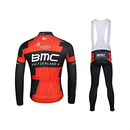 Strgao 2016 Men's Pro Team MTB bike Bicycle Winter Thermal Cycling Long Sleeve Jersey and Bib Pants Tights Set Suit