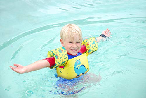 Qshare Kids Life Jacket Vest for Children, Swim Aid Floats for Swimming Pool, Learn to Swim for 25lbs to 55lbs Toddlers (Dinosaur) - Thumbnail 7