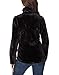 Ladies Plush Jacket Front YKK Zip, With 2 Front Pocket Soft Hand Feel,Black,XX-Large