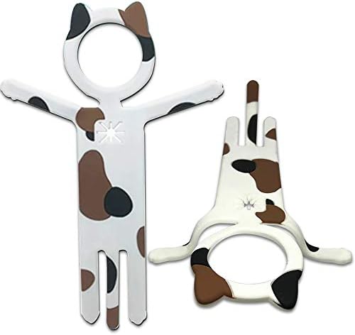 Cat Fridge Magnets Hooks - Decorative Magnet Hooks for Refrigerator, Dishwasher, Steel Door, Cell Phone Holder,Towels, Memo Holder,Potholder, Keys, Desktop,Cabinet, Whiteboard, Hangers and More-White