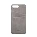 ELEOPTION iPhone 7 Slim Card Case PU Leather Case for iPhone 7 with ID Credit Card Slot Holder Shockproof Protective Cover (Grey, iPhone 7, 4.7 inch)