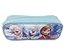 Frozen Elsa and Anna Single Zipper Pouch Pink and Blue Pencil Case, 2-Pack