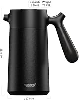 Heemburg French Press Thermal Coffee Maker 1000 ml Double Wall Stainless Steel view 3