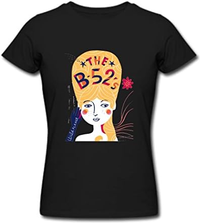 Women's The B-52's fashion tour 2016 T Shirt Black Large