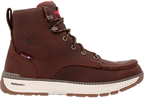 Rocky Men\'s 8 Rugged At Composite Toe Waterproof 5\