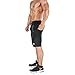 BROKIG Men's Gym Shorts, Fitted Active Sport Running Mesh Shorts With Pockets