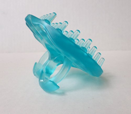 Body & Sole Shampoo and Scalp Toning Brush -- Helps Control Dandruff (Aqua) Use to Clean Hair and Scalp, Apply Hair Products, Increase Scalp Circulation