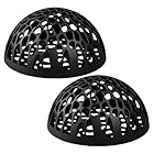 シュリンプ ドーム ハイドアウト - ABS シュリンプ ケーブ 2 個セット |水族館の隠れ場所エビのトンネル | 写真中空エビのシェルター繁殖アクセサリー水族館の装飾黒、白、緑