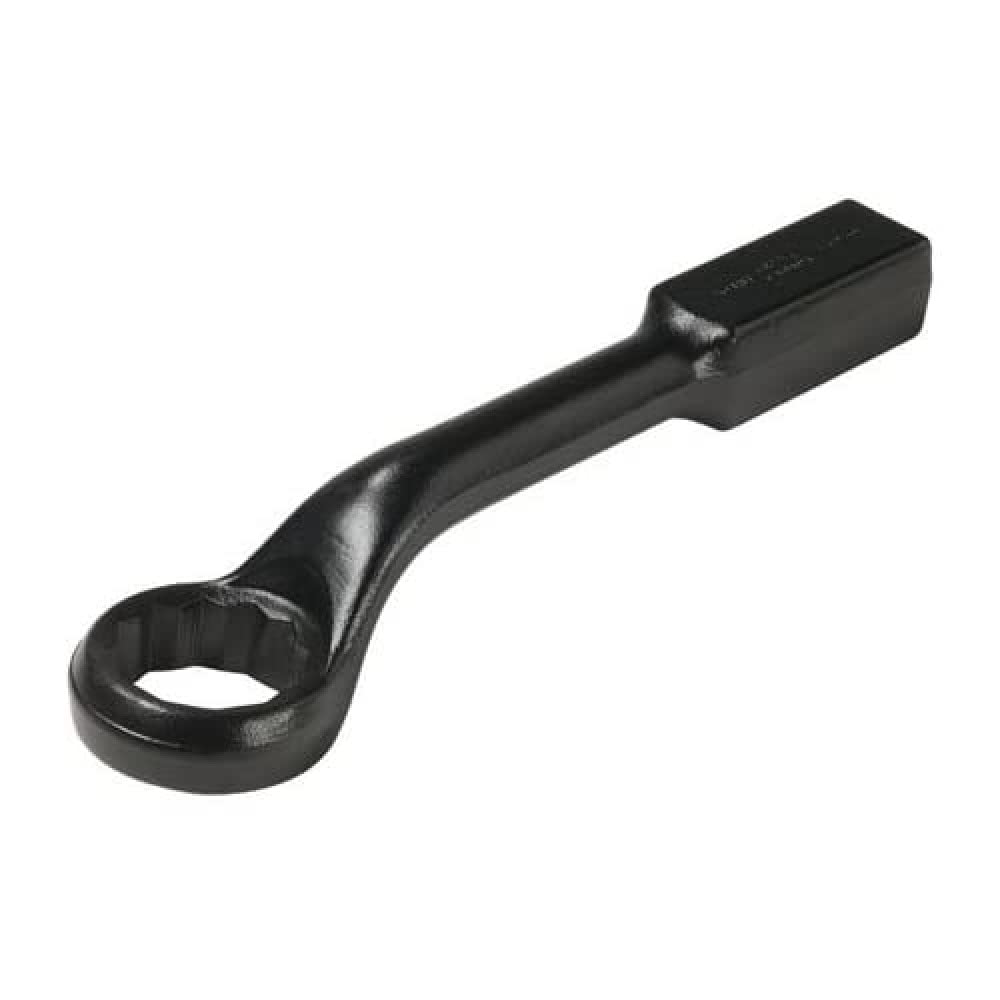 Bahco 315Z-1.1/2 1.1/2 Zoll Ring End Slogging Wrench Double Hex with 45 Degree Offset Head, Black