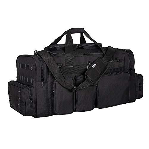 All_Fine 30 Inch Large Gun Range Tactical Duffel Bag with US Flag Patch