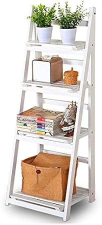 Hifeel Faltbar Blumentreppen Regal 4 Stockiges Holz Gartenhaus Blumenbalkon Regalleiter Display Freistehendes Klappbares Blumenregal Geschirrstander Blumenstander 115 X 41cm Weiss Amazon De Garten