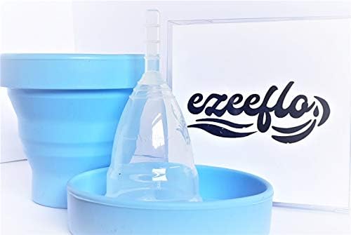 Ezeeflo Organic Menstrual Cup Steriliser - Cup Cleaner - Steriliser Bottle - Collapsible - Foldable