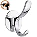 Wangel Strong Adhesive Hook for Towel and Robe, Patented Glue + 3M Self-Adhesive, Stainless Steel, Polished Finish