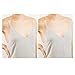 2Pcs Simple Bar Pendant Necklace Long Lariat Chain Polished Jewelry for Women, 2.4