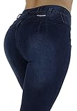 Crocker Style M1133 – Colombian Design, High Waist, Butt Lift, Skinny Jeans in Dark Blue Size 11