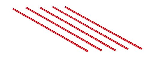 Plastic Coffee Stirrers Red Straws - by Plastible Cocktail Drink Sip Stir Sticks For Bars Cafes Restaurants Home Use (1000 Count, 8 inches)