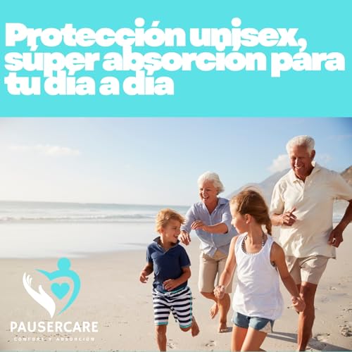 PAUSERCARE Unisex Adult Diaper Panty | Super Absorbents for Severe Incontinence | Men & Women | 15 Disposable Units | Maximum Discrete Protection | Day and Night SIZE M-L