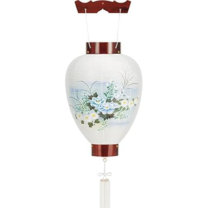 Amazon 芙蓉に菊 御所提灯別撰ワイン P1820033 ちょうちん 屋内用