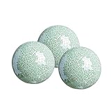 WH Housewares Glass Decorative Balls Set of 3 Glass Mosaic Sphere Diameter 4