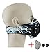 CFORWARD Dustproof Mask Activated Carbon Filtration Exhaust Gas Anti Pollen Allergy PM2.7 Face Mask for Running Cycling and Other Outdoor Activities(591SH)