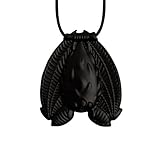 Stimtastic Chewable Silicone Bat Pendant Necklace, Black