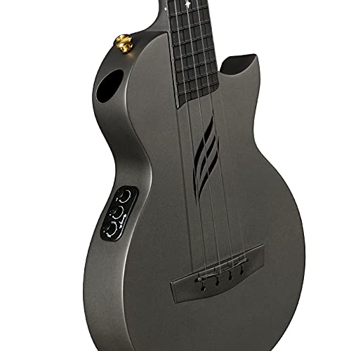 Concert Ukulele Enya Nova U/BK 23” Cutaway Carbon Fiber Beginner Travel Ukulele Kit Waterproof