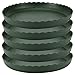 TITE Plant Saucer 10 inch Drip Trays Dark Green Plastic Tray Saucers Indoor Outdoor Flower Pot Round (10 in x 5 Pack)