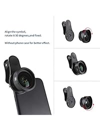 SIRUI   Objetivo gran angular para teléfono con clip multiusos, 0.709 in, color negro