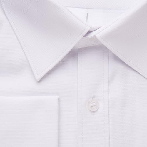 Paul Bernado Boy's French Cuff Pique Design Dress Shirt - Regular & Husky Sizes Available