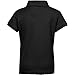 Premium Wear Junior Girl Short Sleeve Polo Shirts - Black Large